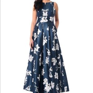 Plunge Floral Dupioni Print